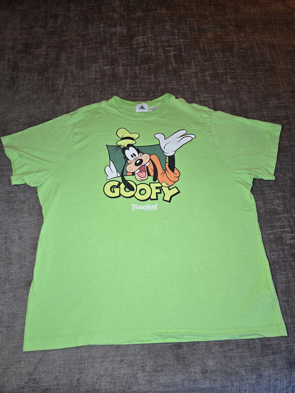 Official Disney Parks Goofy Retro Graphic Green XXL T-shirt
